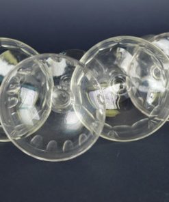 Cocktailglazen olijfslijpsel, waaiermotief