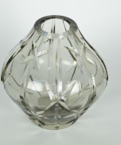 Vaas grijs glas - asymmetrisch