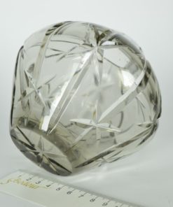 Vaas grijs glas - asymmetrisch