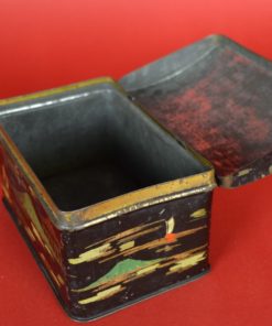 Blik met Mount Fuji en mensen - antiek