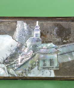 Chinees antiek doosje hout en parelmoer