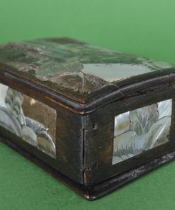 Chinees antiek doosje hout en parelmoer