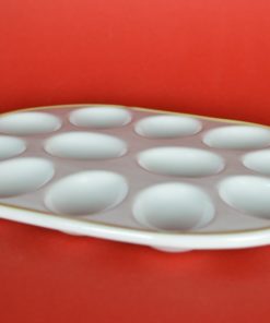 Eierbord wit keramiek