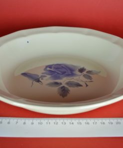 Grote Schaal Blauwe Roos Digoin Porselein