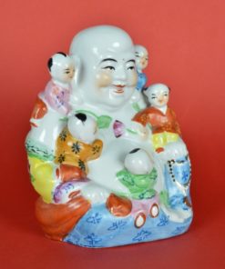 Lachende Boeddha 2 met kinderen middelgroot