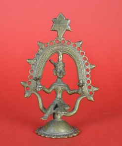 Shiva als Pashupati Indiase God - beeld van koper