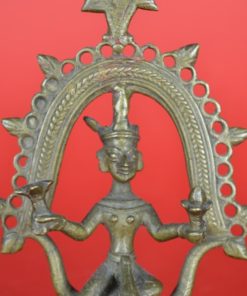 Shiva als Pashupati Indiase God - beeld van koper