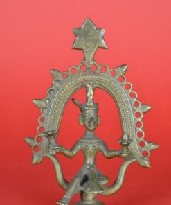 Shiva als Pashupati Indiase God - beeld van koper