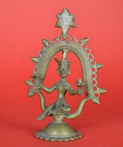 Shiva als Pashupati Indiase God - beeld van koper