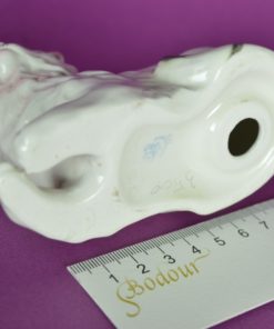 Witte poes met streepje - Lippelsdorf porselein