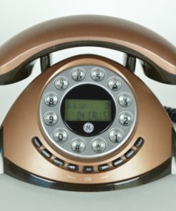 Analoge telefoon brons en zwart Thomson 1980