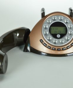 Analoge telefoon brons en zwart Thomson 1980