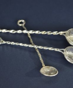 Zilveren theelepel van munten