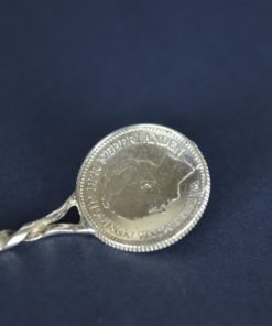 Zilveren theelepel van munten
