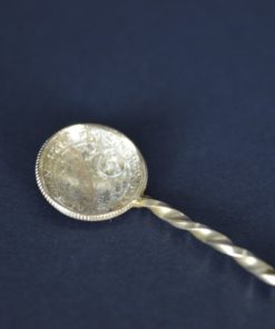 Zilveren theelepel van munten