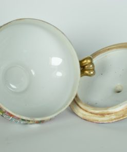 Dekselschaal Famille Rose - aardewerk