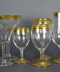 Drinkglazen met gouden rand - divers