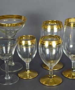 Drinkglazen met gouden rand - divers