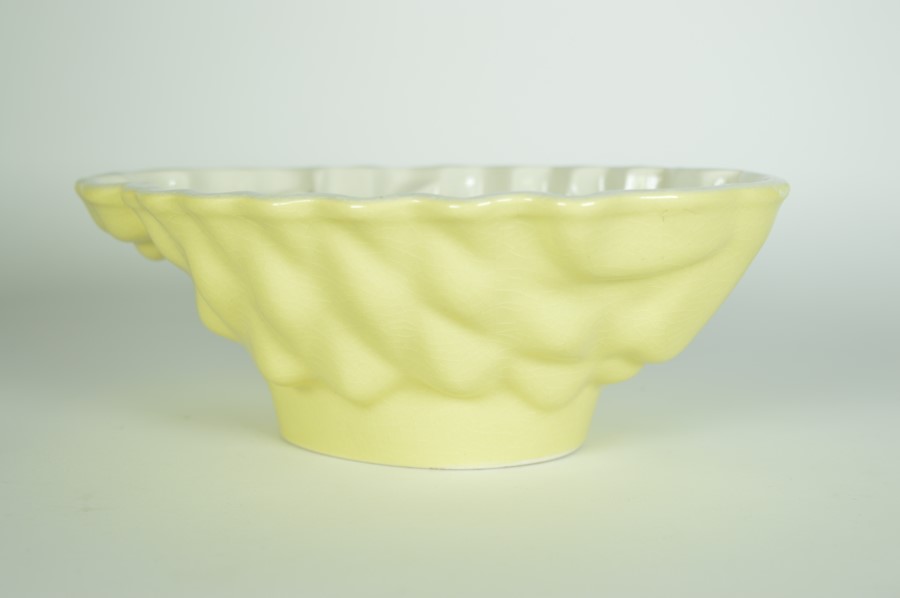brand ventilatie As Ananas puddingvorm wit met lichtgeel porselein - Bodour