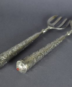 Slacouvert, slabestek, verzilverd