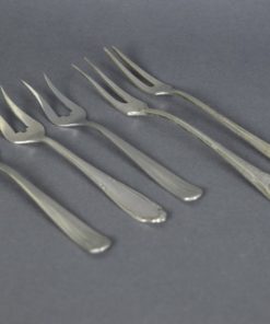 Beleg- vleesvork - verzilverd - set van vijf