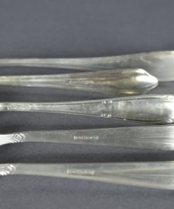 Beleg- vleesvork - verzilverd - set van vijf