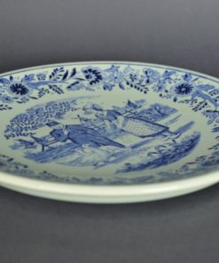 Wandbord Hollands boerenlandschap Boch Delfts - aardewerk