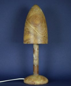 Lamp bruin albast natuursteen Paddenstoel