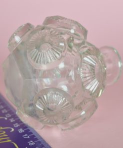 Flesje met cirkels - antiek glas