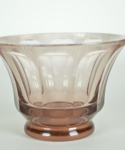 Kom oud roze glas -Kristalunie Maastricht