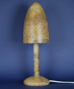 Lamp bruin albast natuursteen Paddenstoel