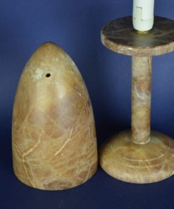 Lamp bruin albast natuursteen Paddenstoel