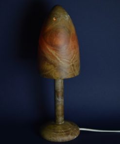 Lamp bruin albast natuursteen Paddenstoel