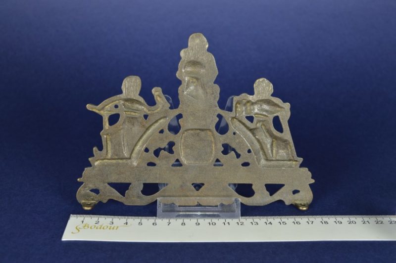 Zaanse klok plaquette Nu elck syn sin koper Bodour