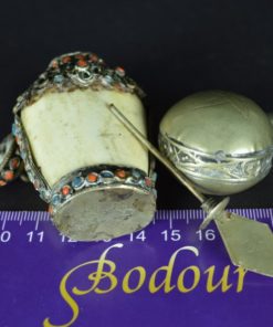 Arabische parfumfleshanger been en zilver