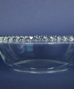 Schaal parelrand glas - 21 cm