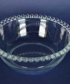 Schaal parelrand glas - 21 cm