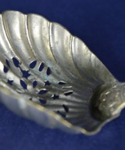 Suikerstrooier lepel verzilverd metaal