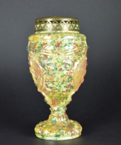 Vaas met bloemverdeler en opaline glazuur Jugendstil