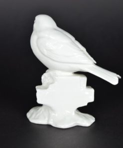 Vogel van wit porselein