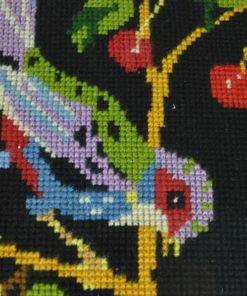 Borduurwerk Kersen etende vogels