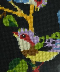 Borduurwerk Kersen etende vogels