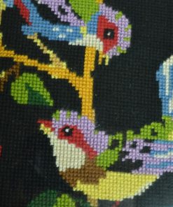 Borduurwerk Kersen etende vogels