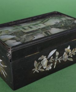 Doos met parelmoer - hout Chinees antiek