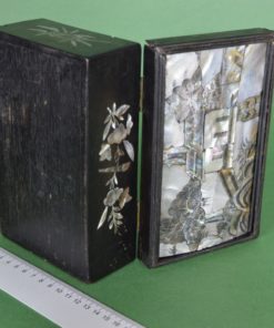 Doos met parelmoer - hout Chinees antiek