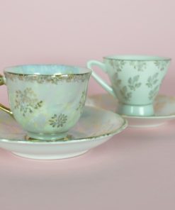 Kop en schotel Versailles porselein - mini set van 2