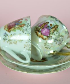 Kop en schotel Versailles porselein - mini set van 2