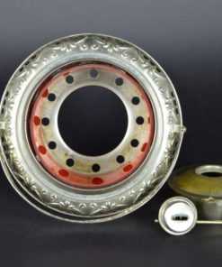 Theelicht en olielamp - metaal en glas