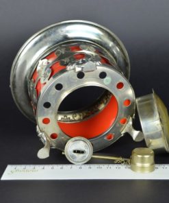 Theelicht en olielamp - metaal en glas