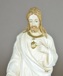 Jezus Heilig Hart wit met goud